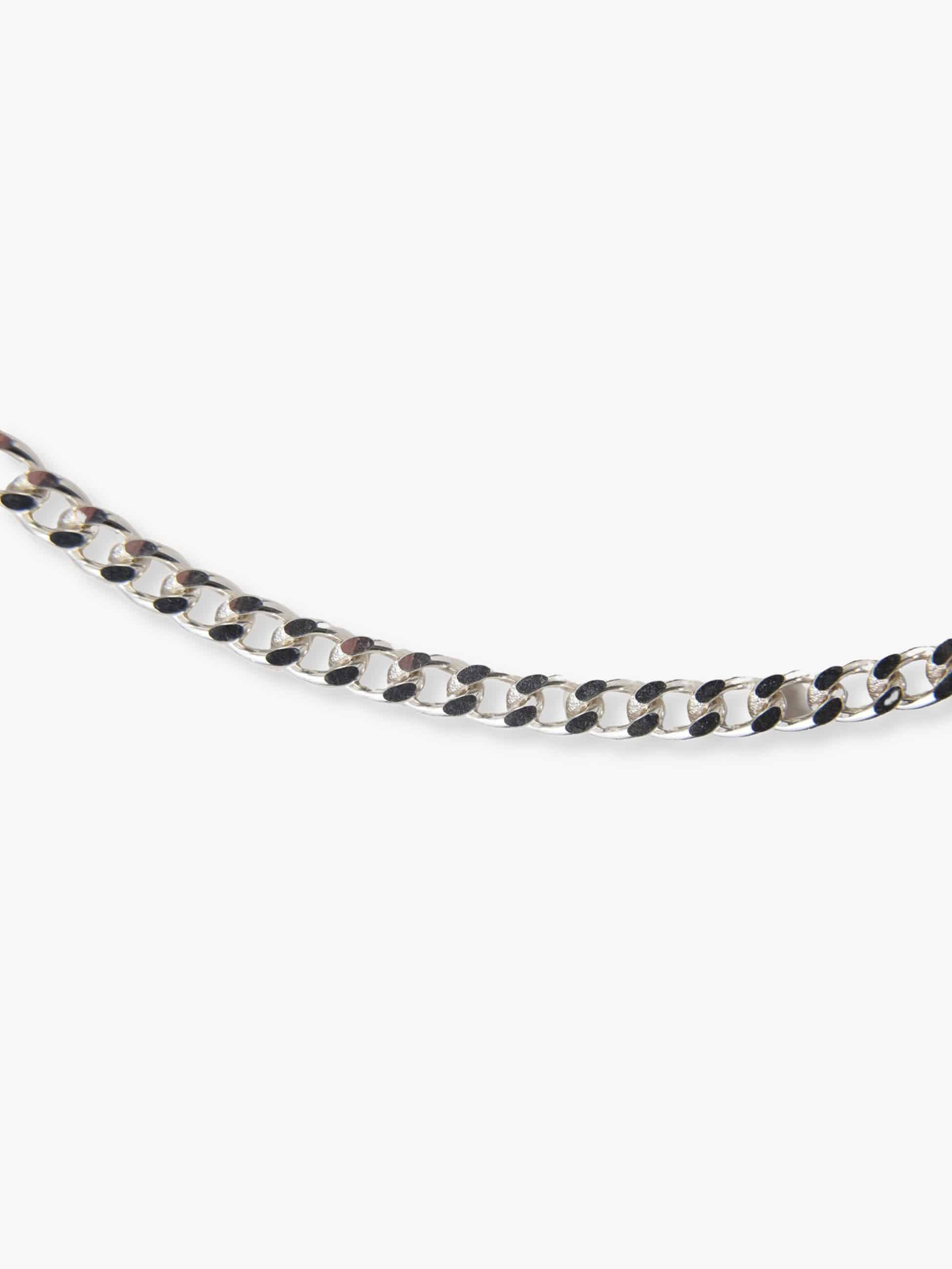 Flat Curb Chain Necklace (Women) 詳細画像 silver 1