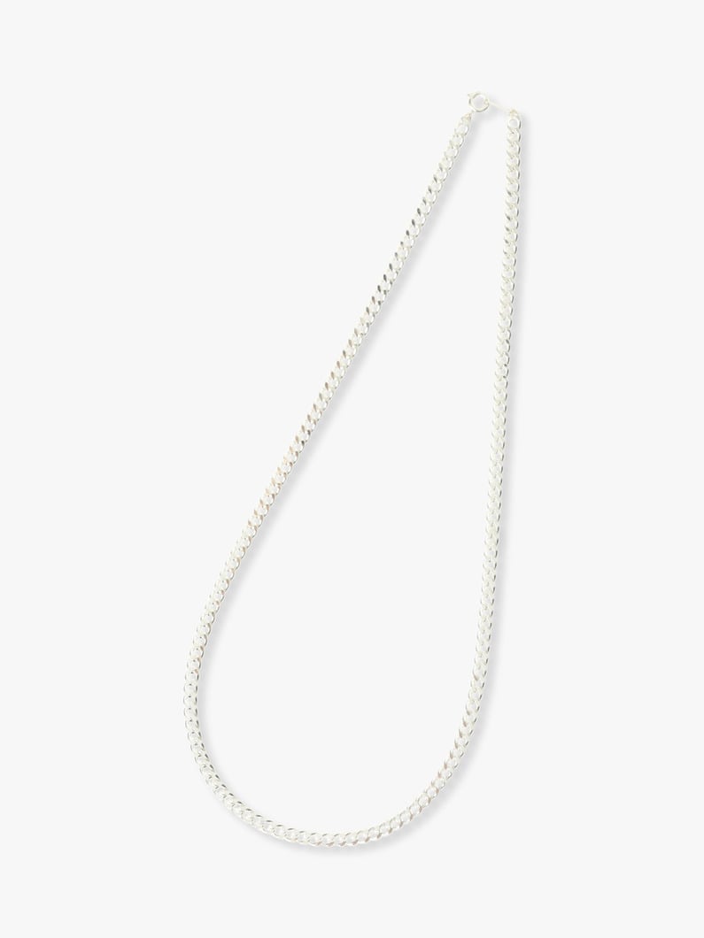 Medium Flat Curb Chain Necklace（Unisex） 詳細画像 silver 1