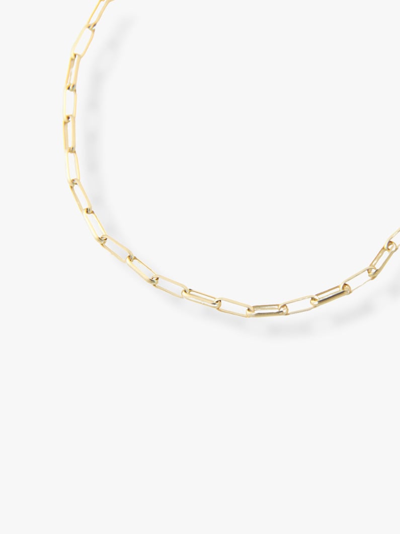 Gold Paper Clip Chain Bracelet (Women) 詳細画像 yellow gold 1