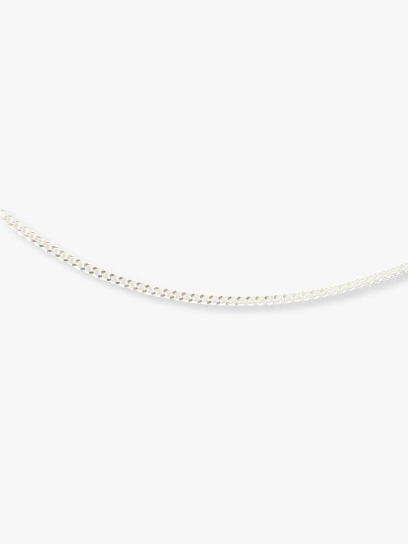 Small Flat Curb Chain Necklace（Unisex） 詳細画像 silver 1