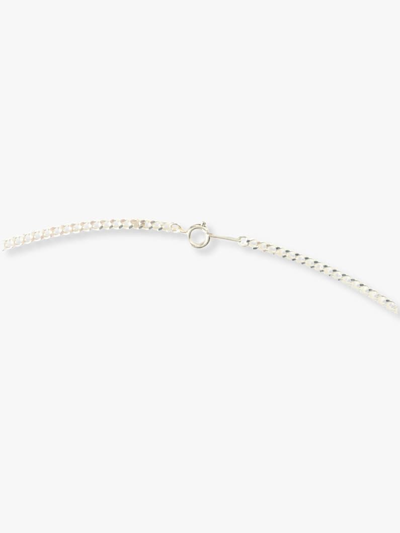 Small Flat Curb Chain Necklace（Unisex） 詳細画像 silver 2