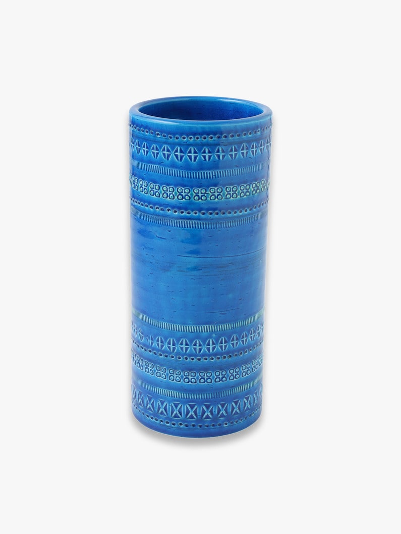 Ceramic Cylinder Vase 詳細画像 blue 1
