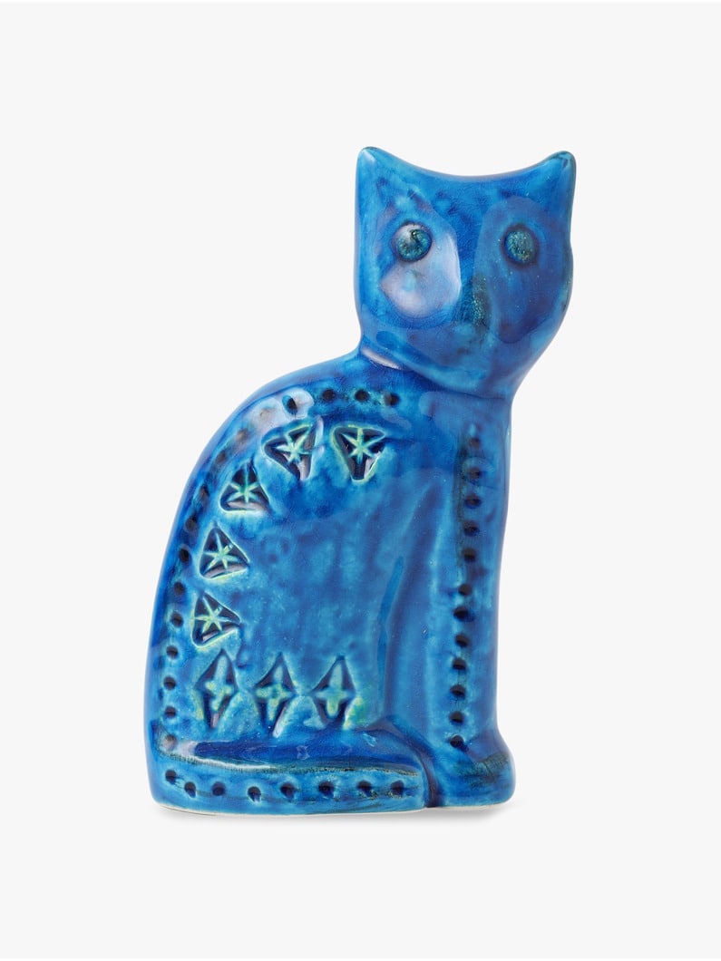 Sitting Cat Ceramic Figure 詳細画像 blue 1
