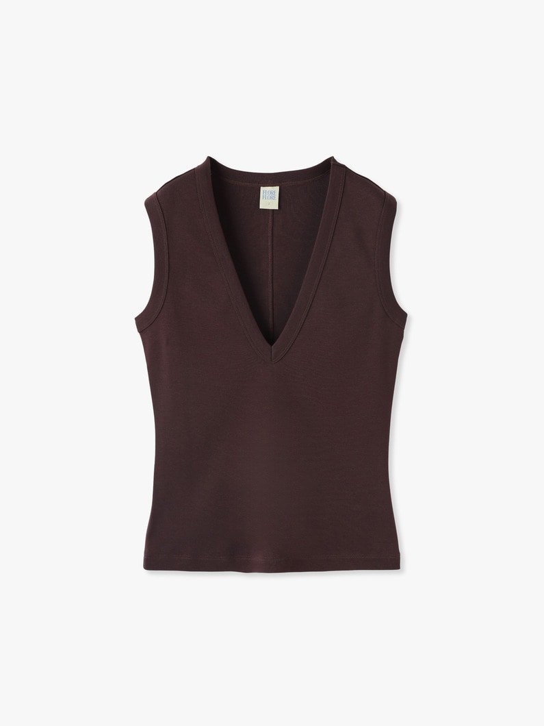 Dewi Tank Top | タンクトップ 詳細画像 dark brown 1