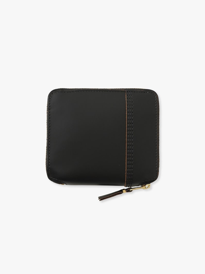 トリプル ステッチ フォールド ジップウォレット 詳細画像 black 1