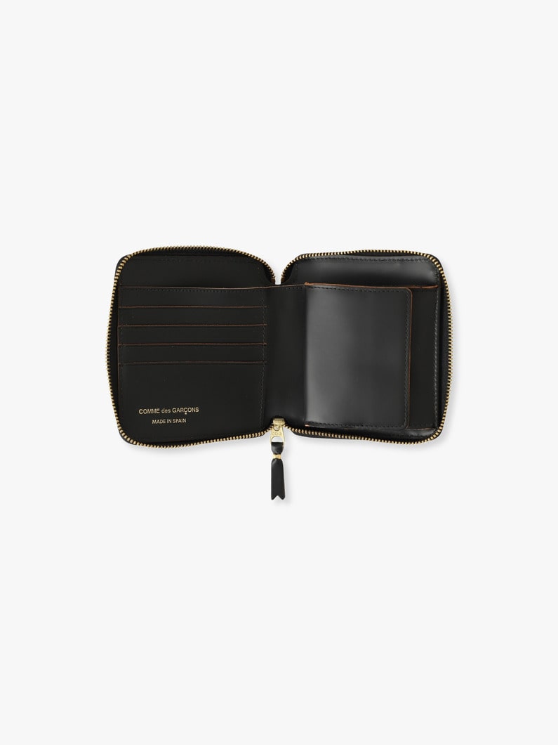 トリプル ステッチ フォールド ジップウォレット 詳細画像 black 3