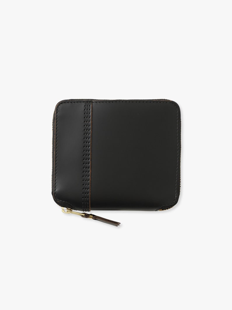 トリプル ステッチ フォールド ジップウォレット 詳細画像 black 1