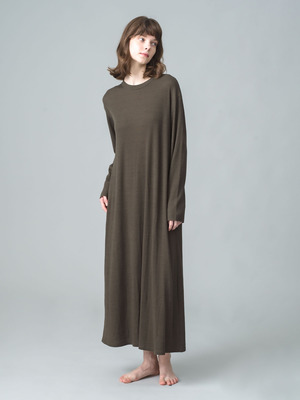 Wool Soft Rib Dress 詳細画像 khaki
