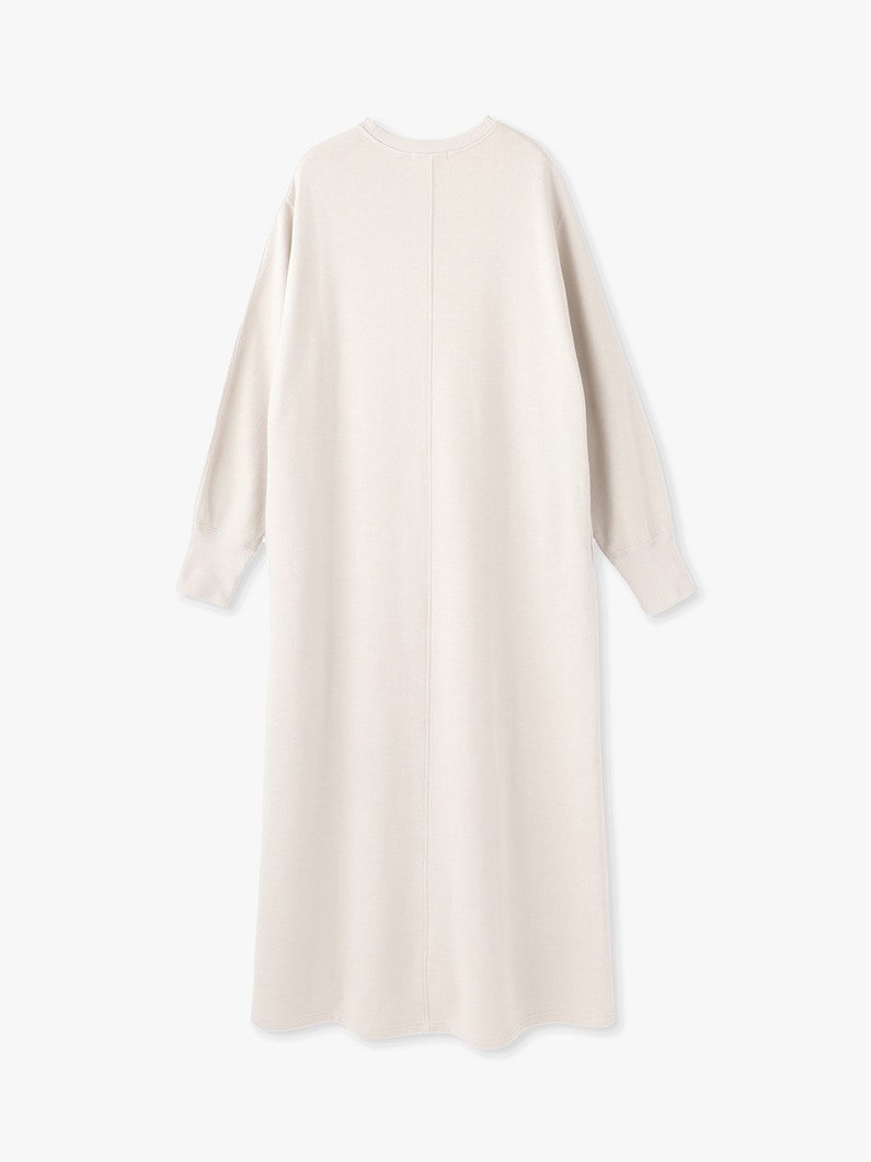 Organic Cotton Long Sleeve Dress 詳細画像 dark gray 2