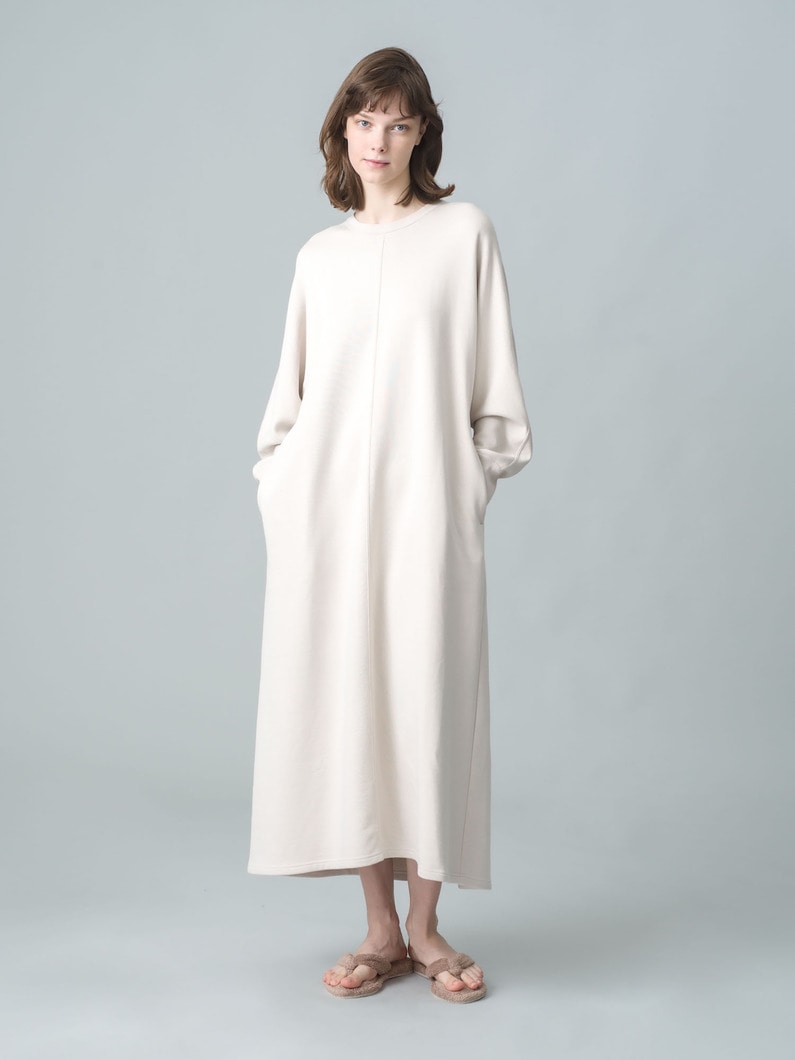 Organic Cotton Long Sleeve Dress 詳細画像 light beige 1