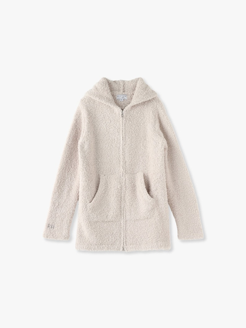 ロンハーマンロゴ コージーシックロング ジップフーディー 詳細画像 ivory 4