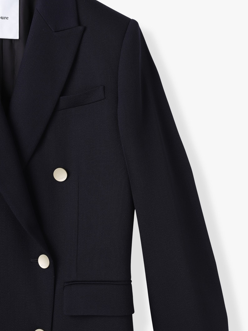 ライトドライウール ダブル ジャケット 詳細画像 navy 2