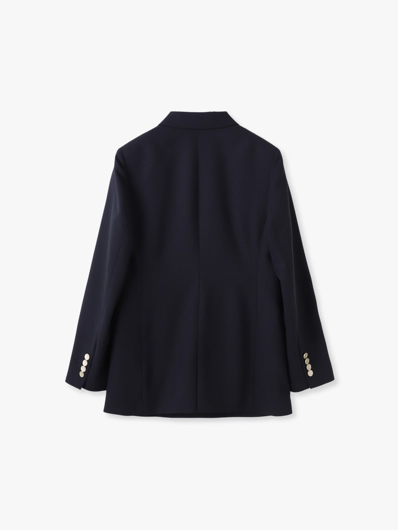 ハイツイスト ツイル クレープ ダブルブレスト ジャケット 詳細画像 top gray 1