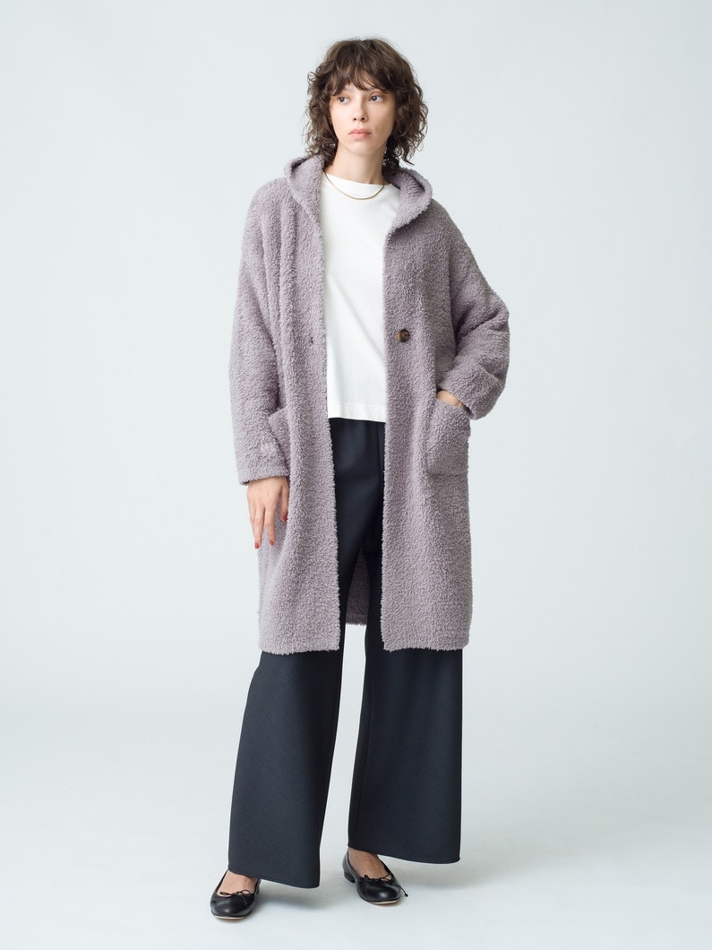 Eco Cozy Chic Long Hoodie Cardigan 詳細画像 gray 3