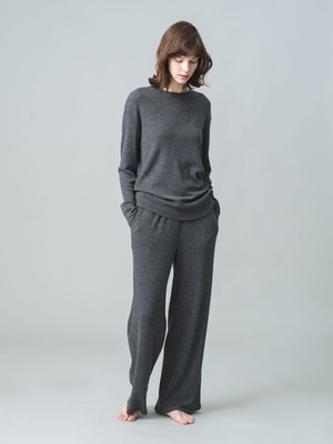 Wool Soft Rib Pants 詳細画像 charcoal gray