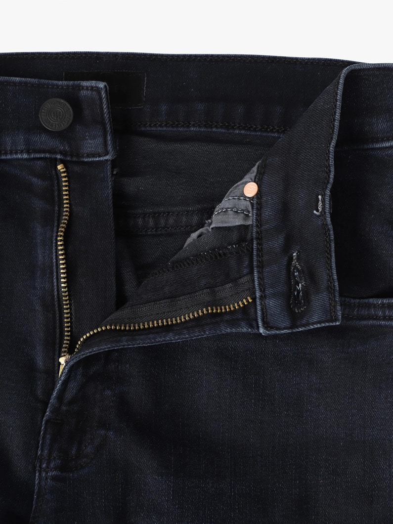 ザ ミッド ライズ ジップ ランブラー アンクル デニムパンツ 詳細画像 black 2