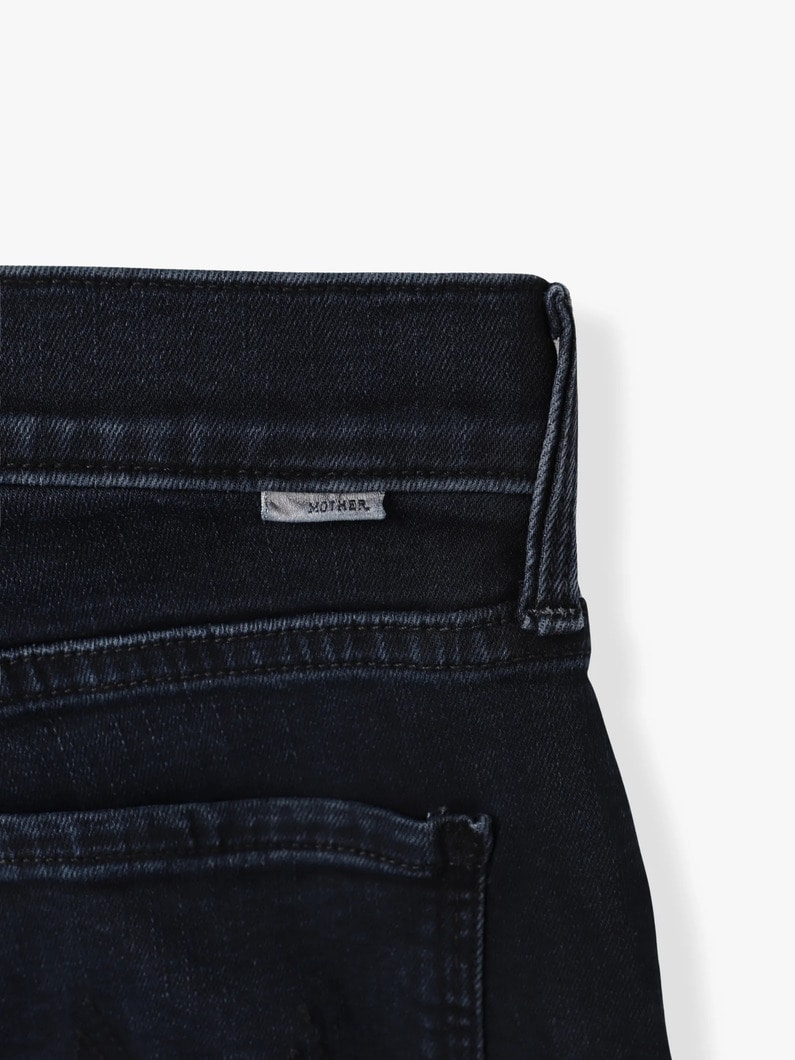 ザ ミッド ライズ ジップ ランブラー アンクル デニムパンツ 詳細画像 black 4