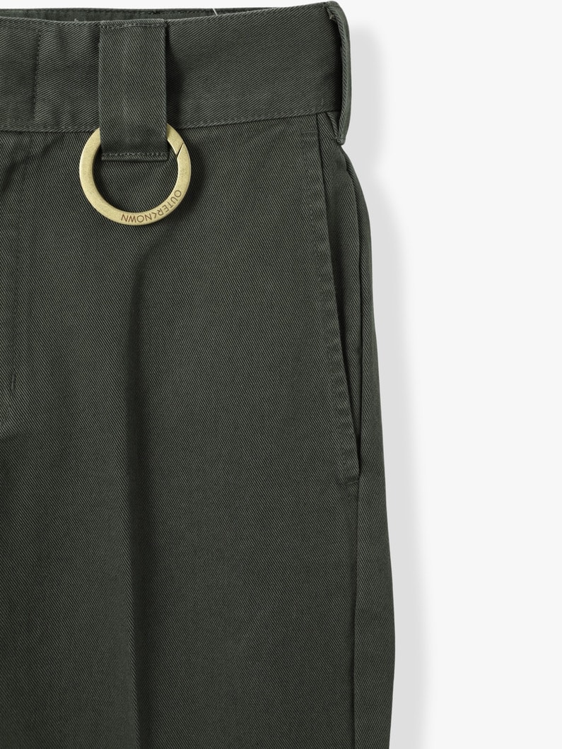 Organic Cotton Tapered Fit Pants (women) 詳細画像 olive 3