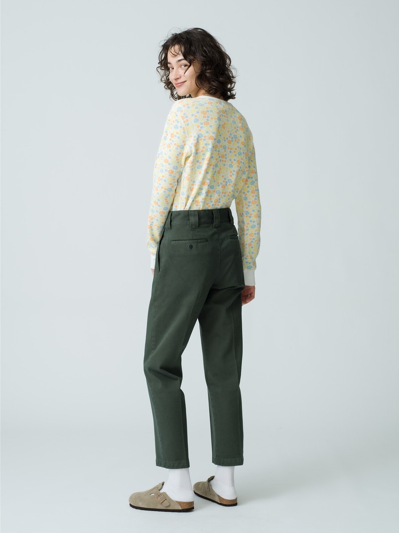 Organic Cotton Tapered Fit Pants (women) 詳細画像 olive 3