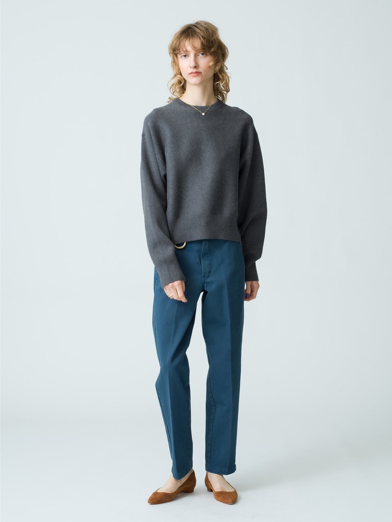 Organic Cotton Tapered Fit Pants (women) 詳細画像 blue 3