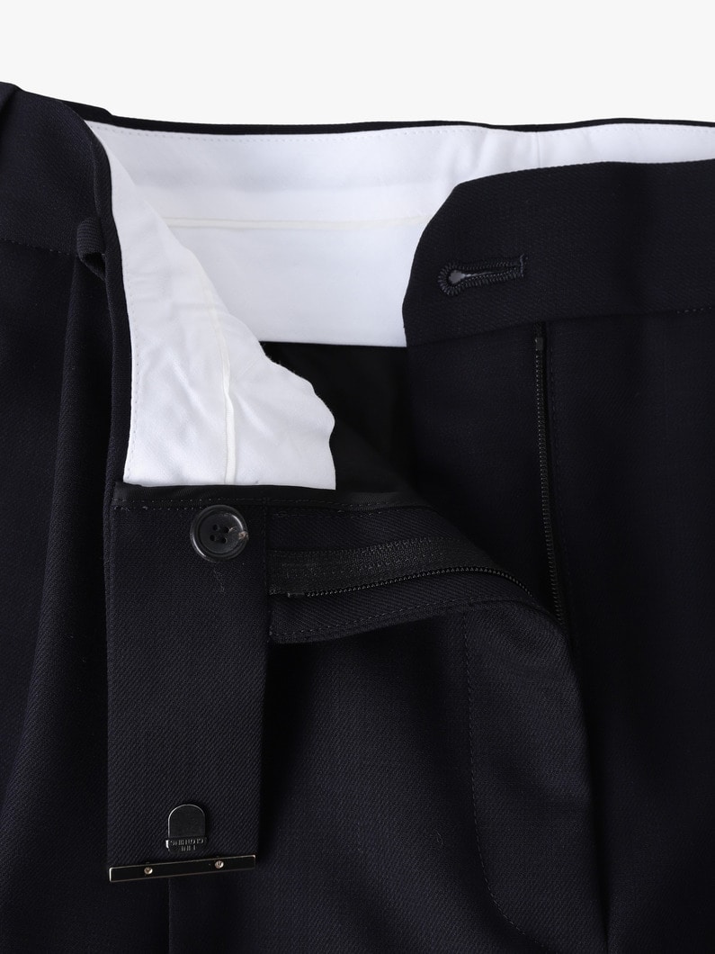 ハイツイスト ツイル クレープ ワイドパンツ 詳細画像 navy 2