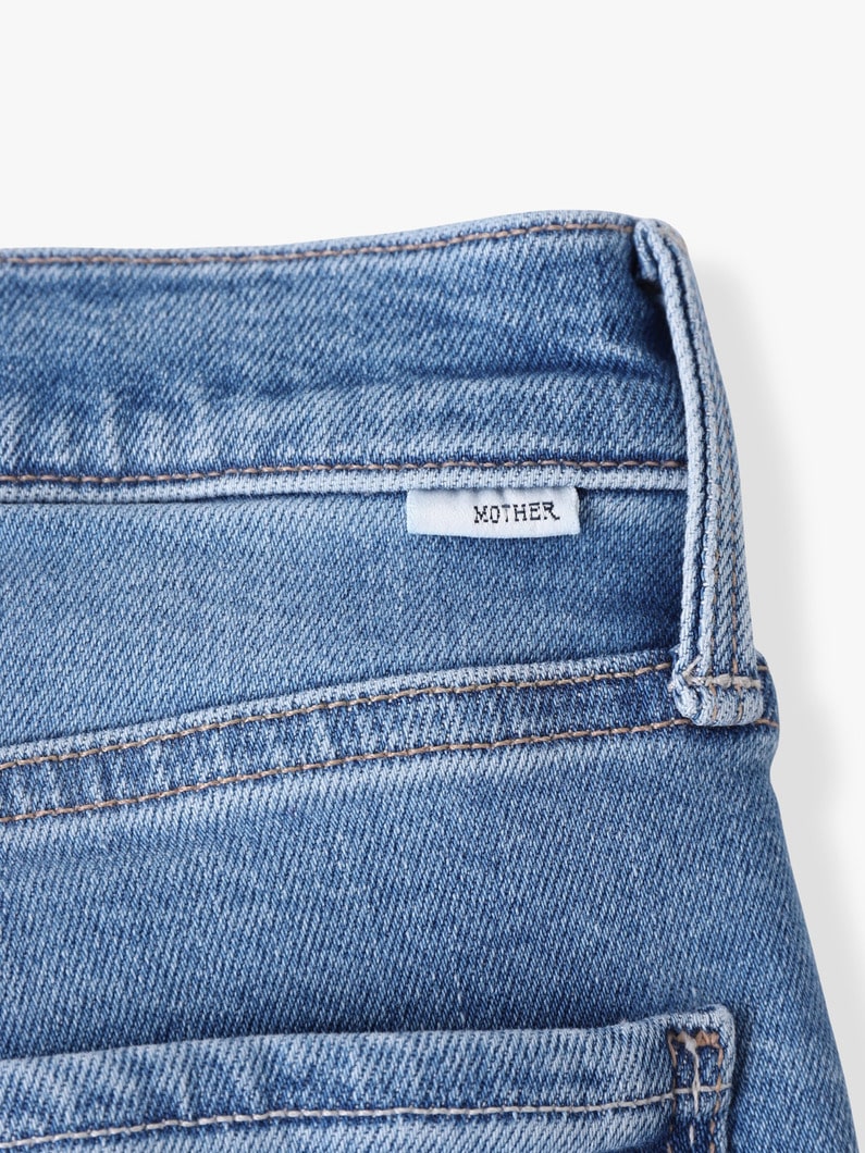 ミッドライズ ランブラー ジップ アンクル デニムパンツ（ブルー） 詳細画像 blue 4