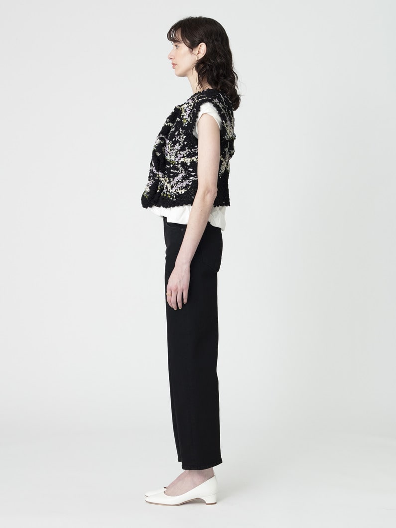 ランブラー ジップ アンクル デニムパンツ（ブラック） 詳細画像 black 2