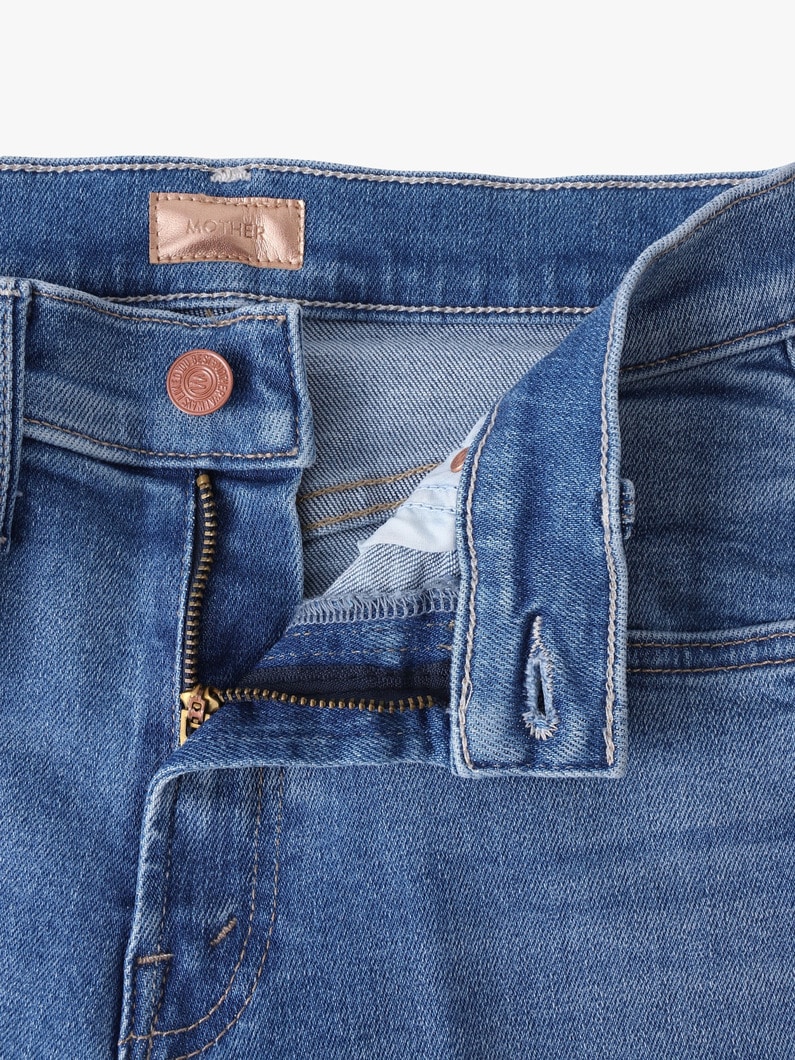 ミッドライズ ランブラー ジップ アンクル デニムパンツ 詳細画像 light blue 2