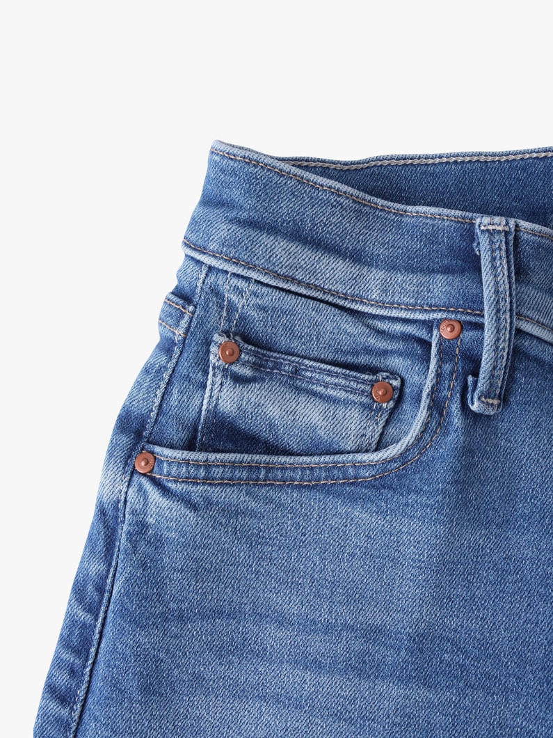 ミッドライズ ランブラー ジップ アンクル デニムパンツ 詳細画像 light blue 3