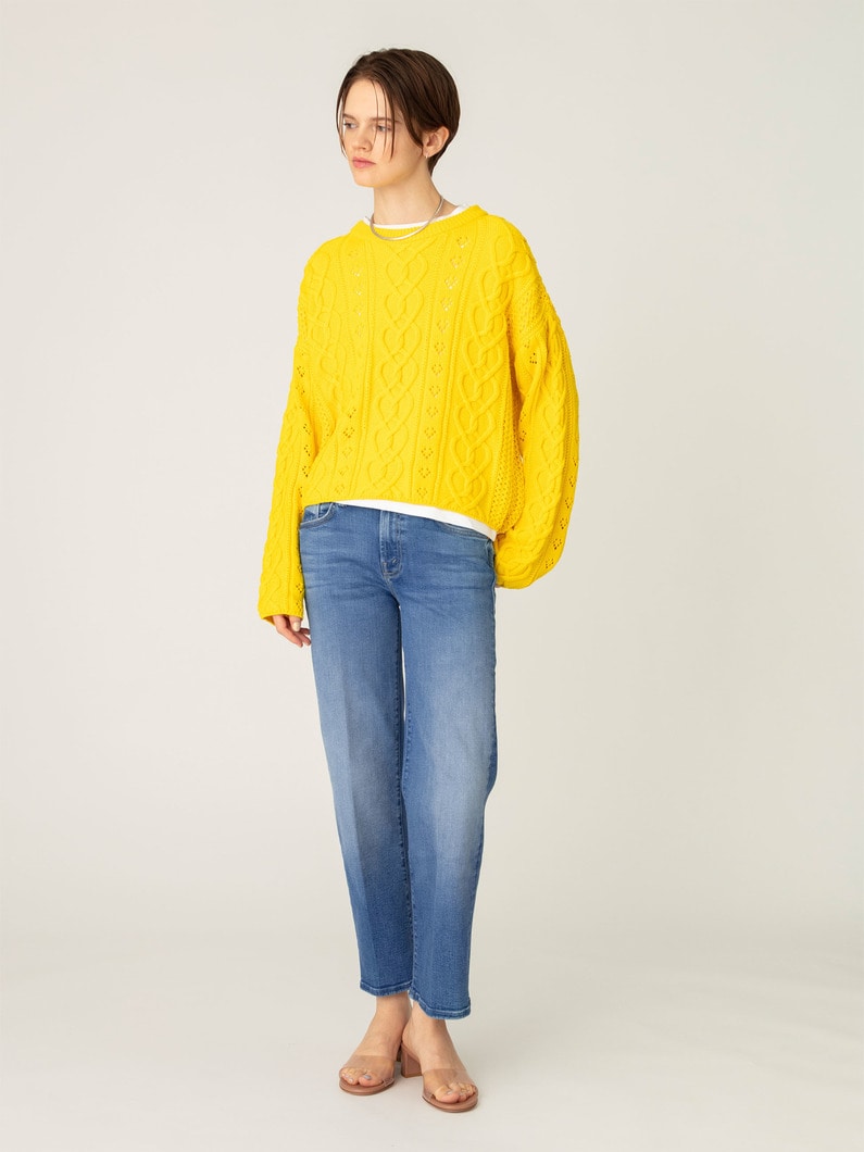 ミッドライズ ランブラー ジップ アンクル デニムパンツ 詳細画像 light blue 2