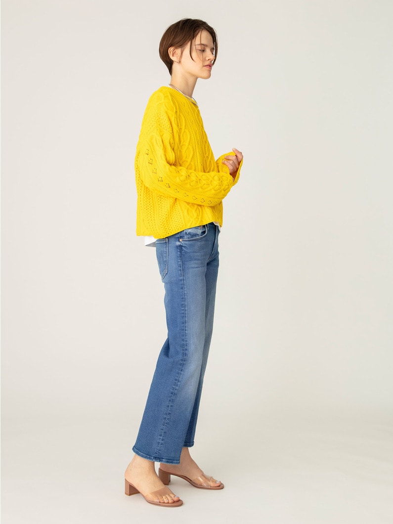 ミッドライズ ランブラー ジップ アンクル デニムパンツ 詳細画像 light blue 3