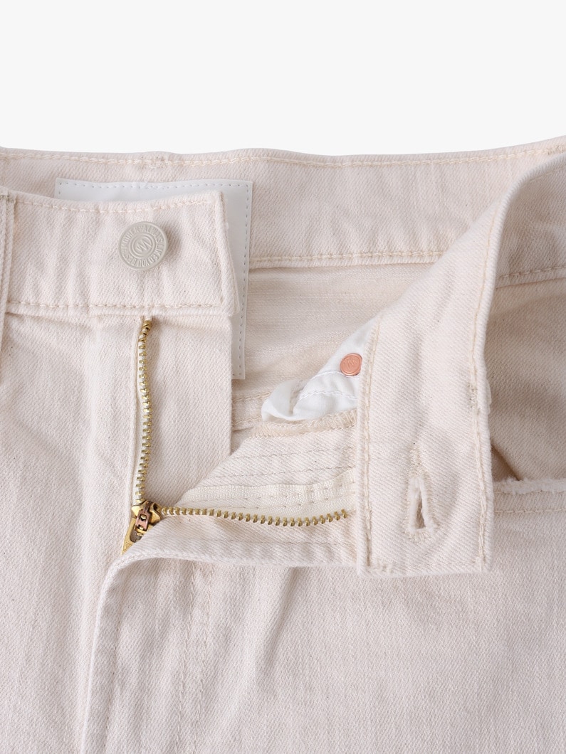  ハーフパイプ アンクル デニムパンツ（オフホワイト） 詳細画像 off white 2