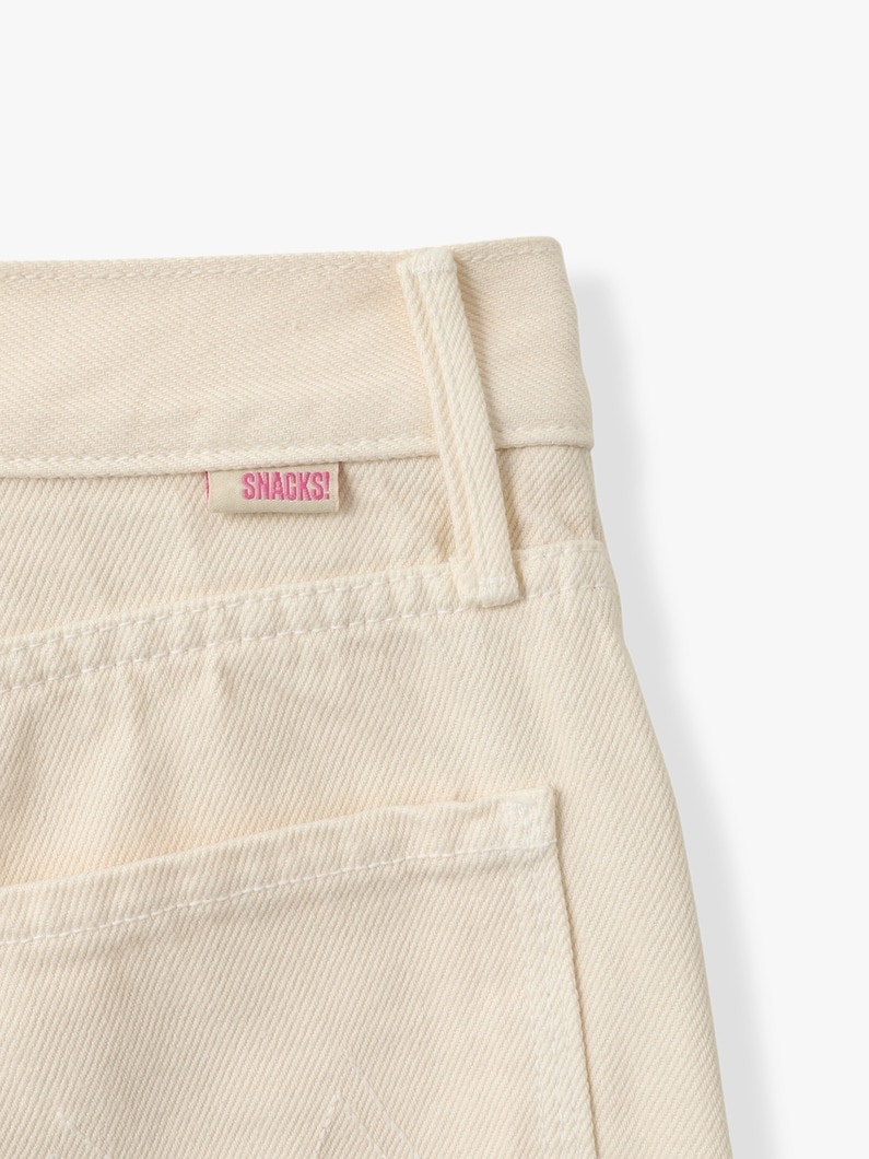 リル レモン ツイスト スニーク デニムパンツ 詳細画像 off white 4