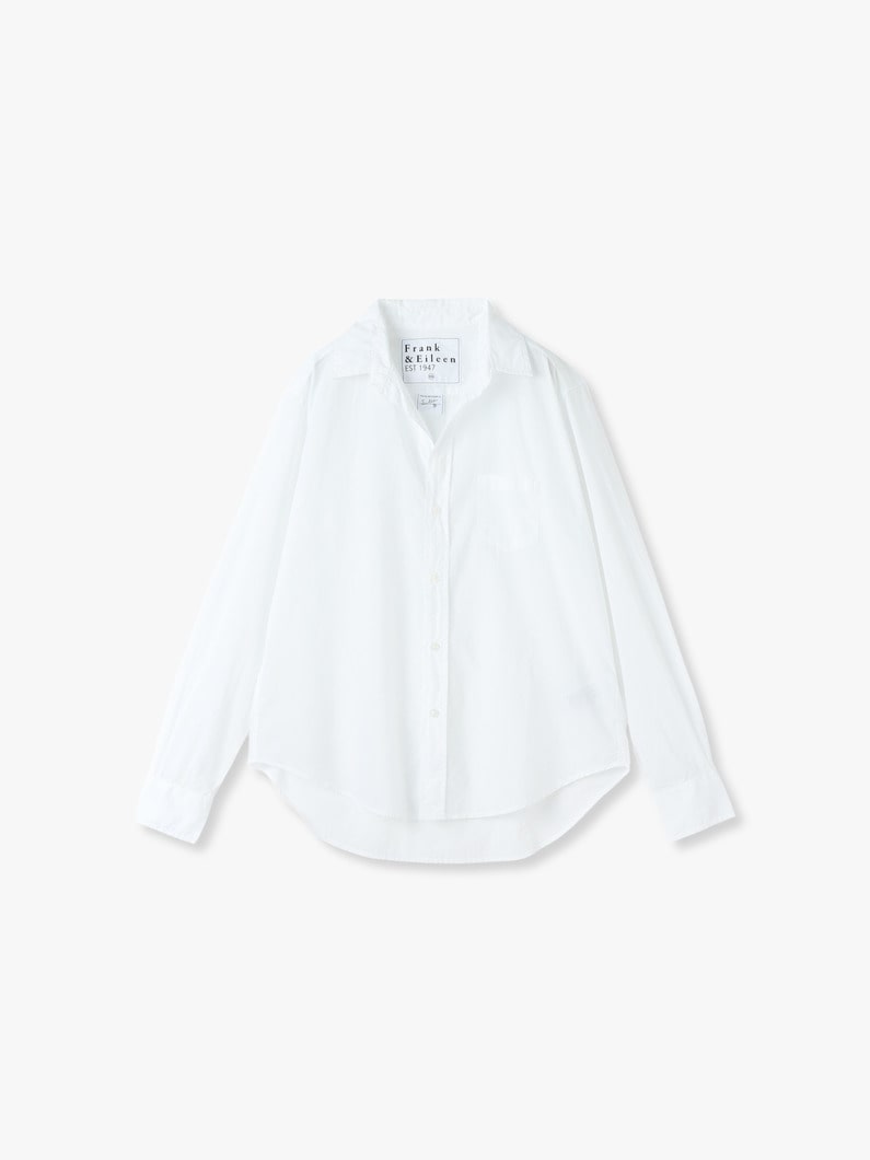 Eileen Light Poplin Shirt (sax/black) 詳細画像 white 1