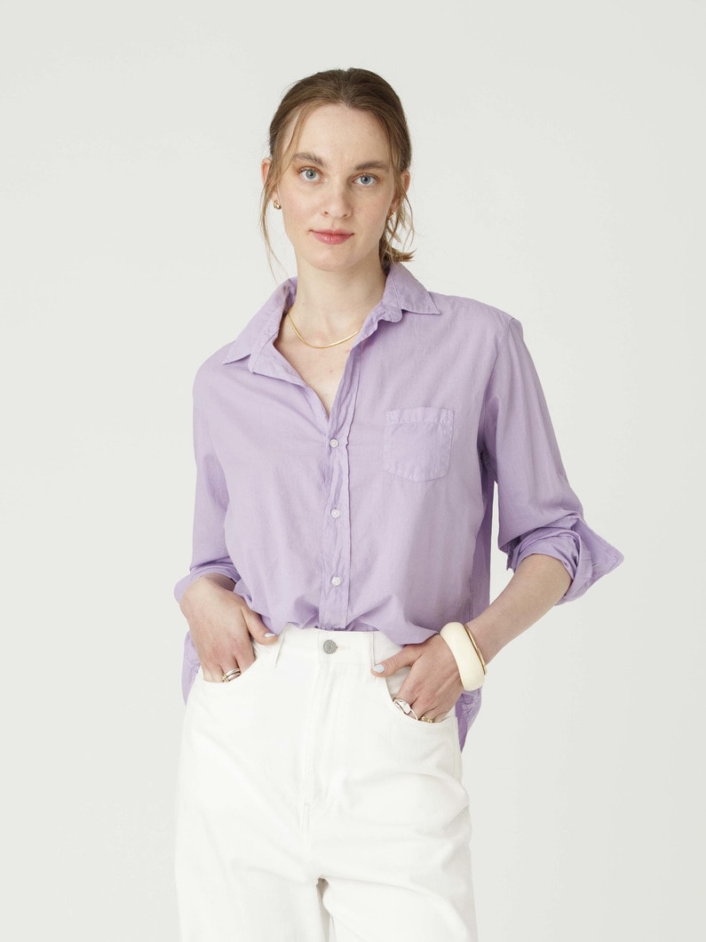 アイリーン ライトポプリン シャツ 詳細画像 light purple