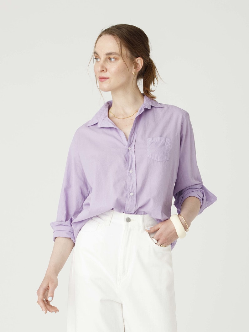 アイリーン ライトポプリン シャツ 詳細画像 light purple 2