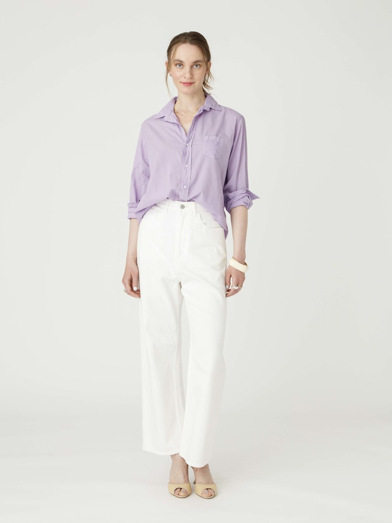 アイリーン ライトポプリン シャツ 詳細画像 light purple 4