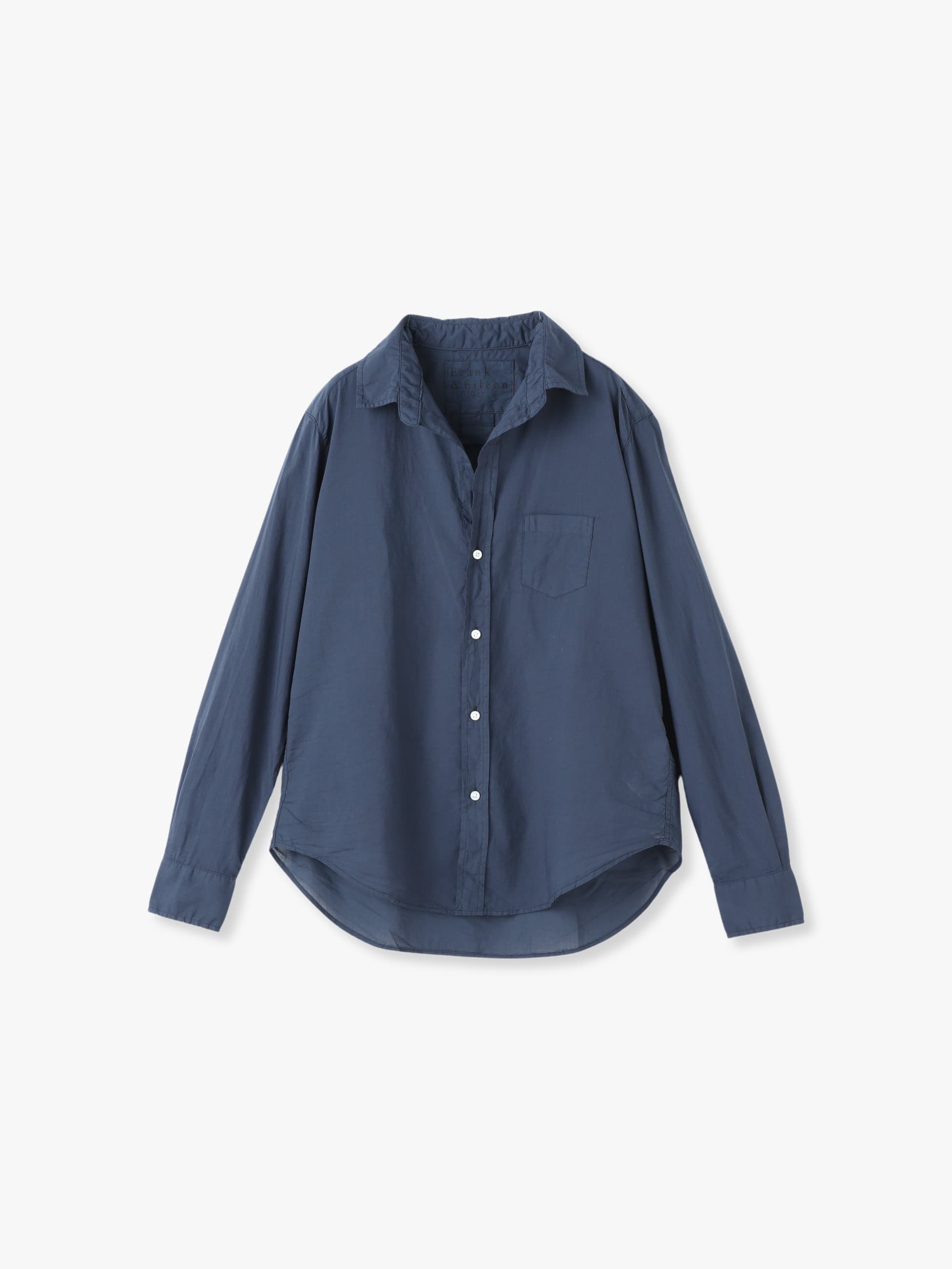 Eileen Light Poplin Shirt (sax/black)｜Frank＆Eileen(フランク 