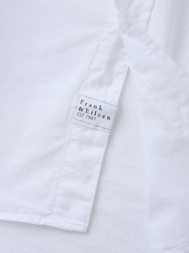 アイリーン イタリアンコットンシャンブレー シャツ（ホワイト） 詳細画像 white 3