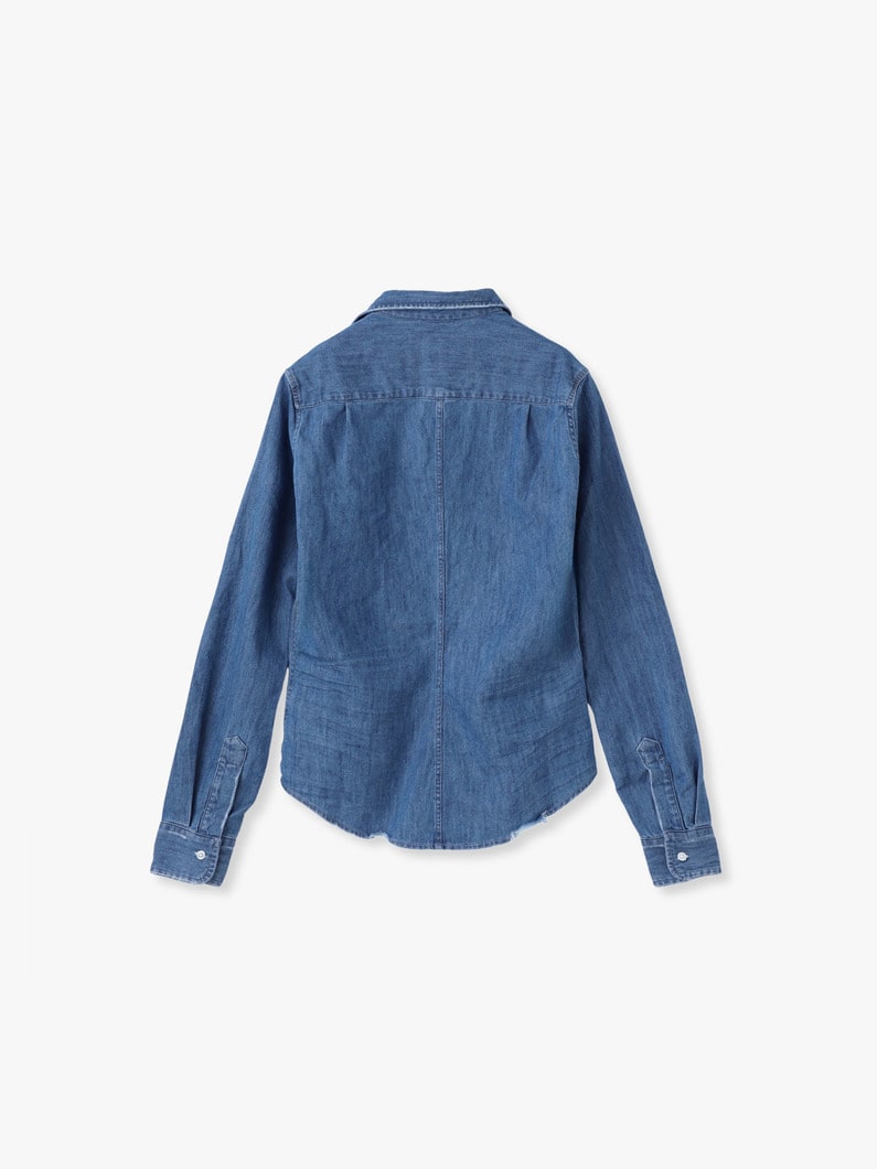 バリー ストーンウォッシュド インディゴ シャツ 詳細画像 indigo 1