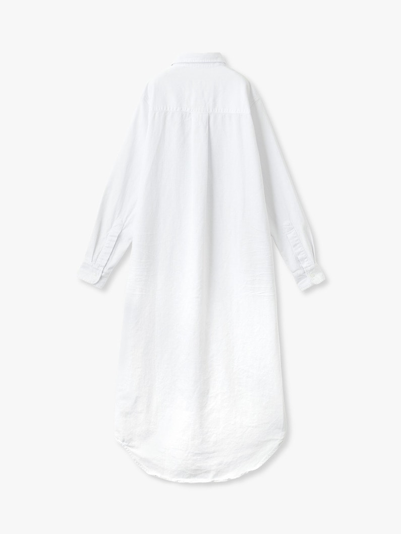 ローリー ストーンウォッシュド インディゴ シャツドレス（ホワイト） 詳細画像 white 1