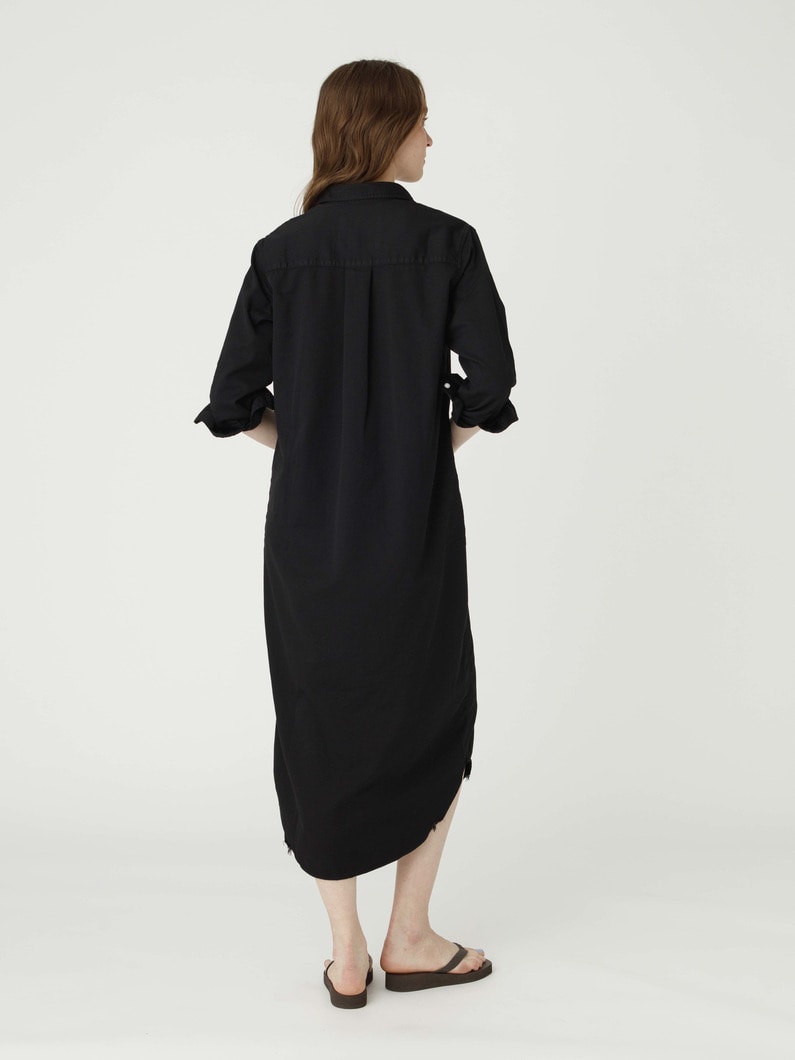 ローリー ストーンウォッシュド インディゴ シャツドレス（ブラック） 詳細画像 black 4