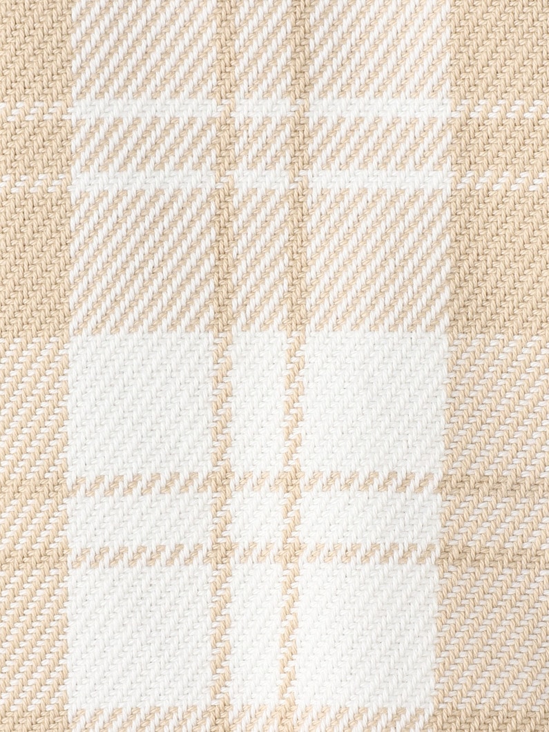 Blanket Checked Shirt (multi/beige/women) 詳細画像 beige 3