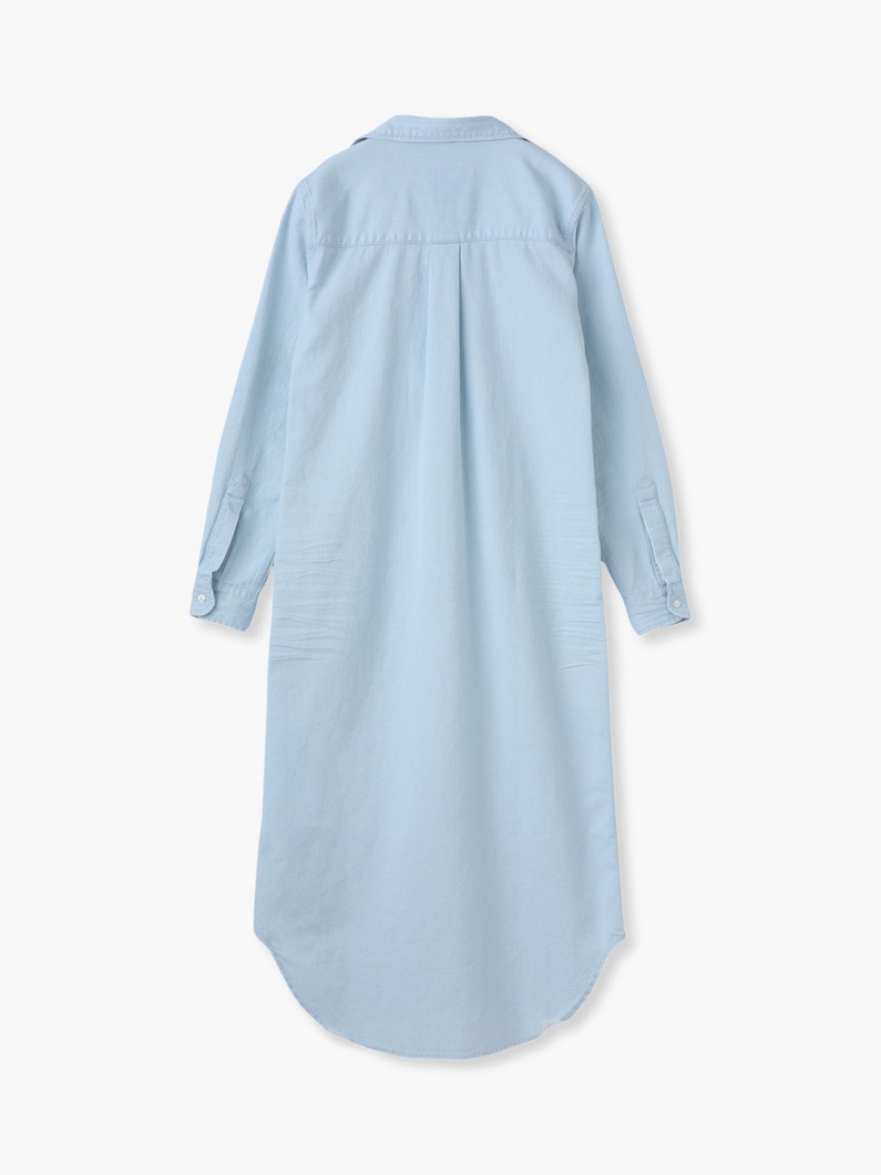 ローリー ストーンウォッシュド インディゴ シャツドレス（ライトブルー） 詳細画像 light blue 1