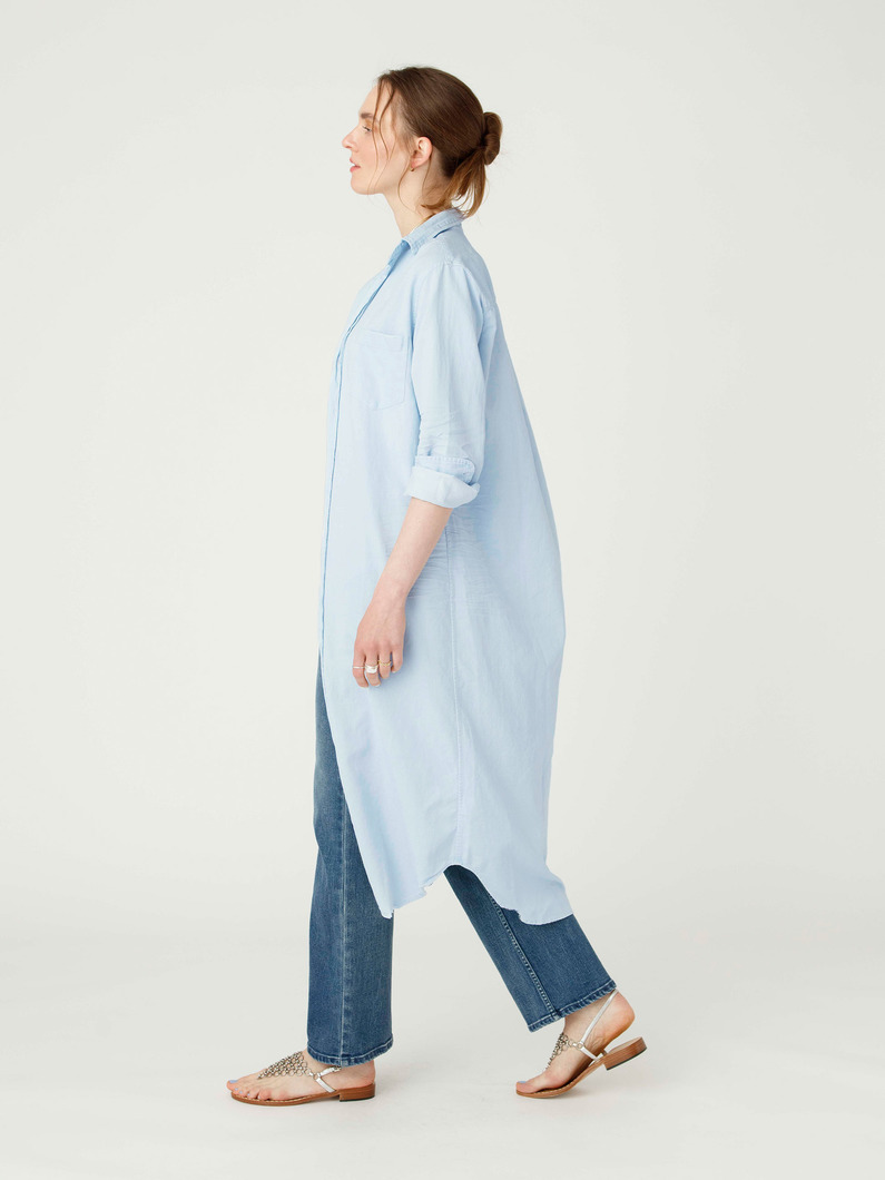 ローリー ストーンウォッシュド インディゴ シャツドレス（ライトブルー） 詳細画像 light blue 2
