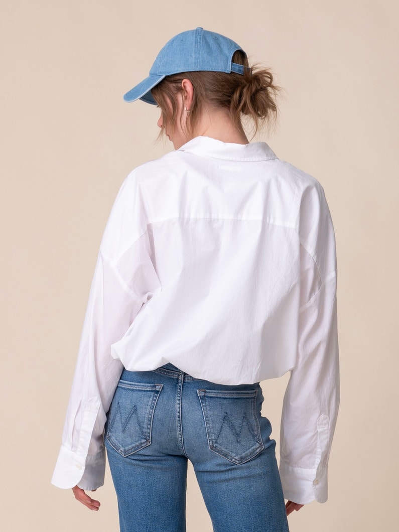 クロップド シャツ 詳細画像 white 3