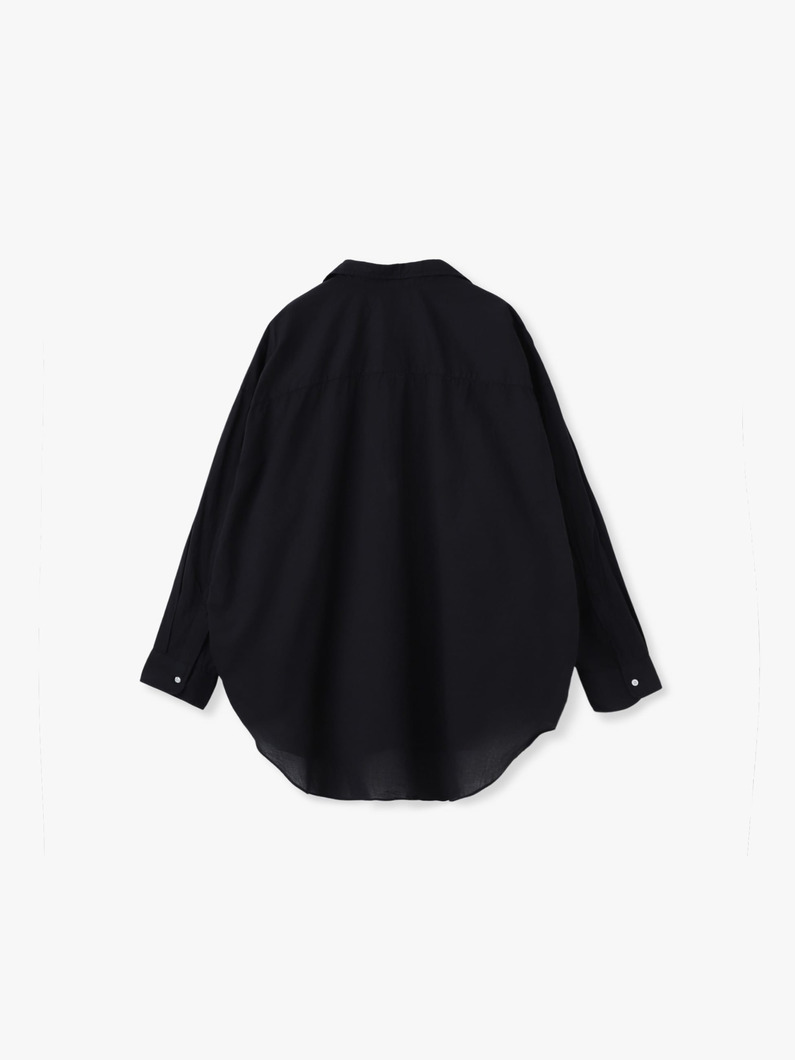 マッケンジー オーガニックコットンボイル シャツ 詳細画像 black 1