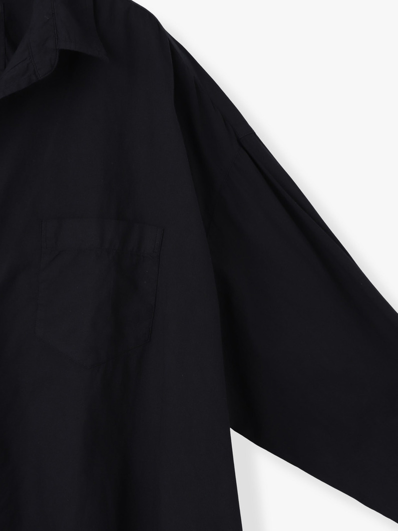 マッケンジー オーガニックコットンボイル シャツ 詳細画像 black 2