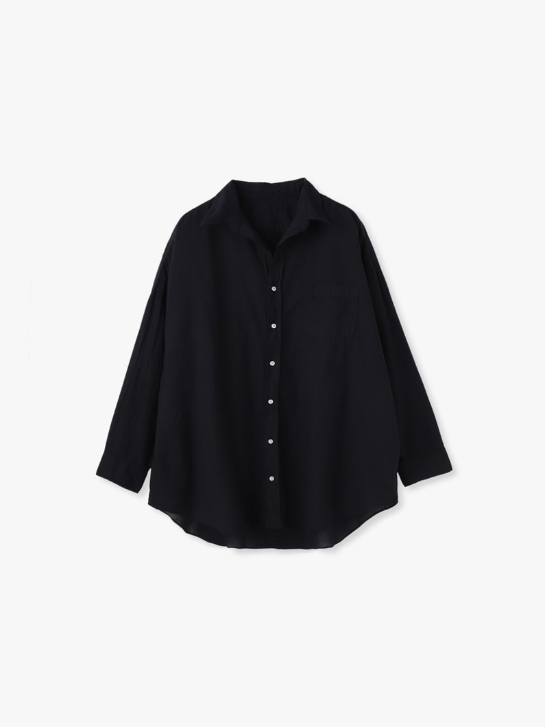 マッケンジー オーガニックコットンボイル シャツ 詳細画像 black 1