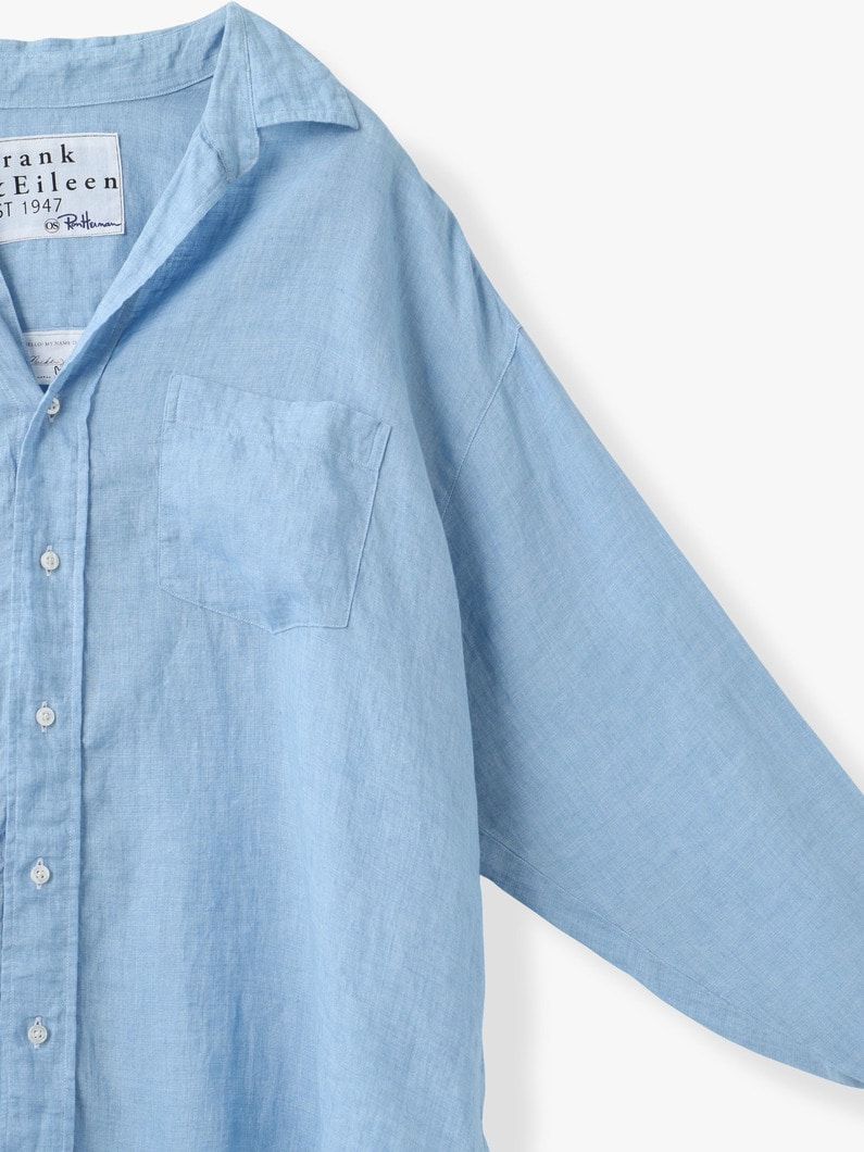 マッケンジー クラシックリネン エンブロイダリー シャツ 詳細画像 light blue 2